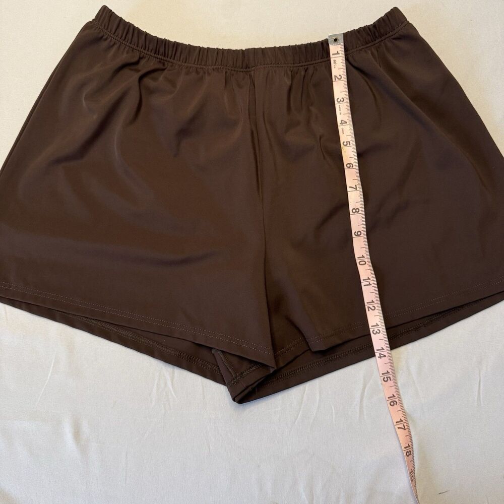 Suit Yourself Women’s Swim Shorts Brown Size 16-Modest Swim Bottoms Beach Pool - Picture 3 of 7